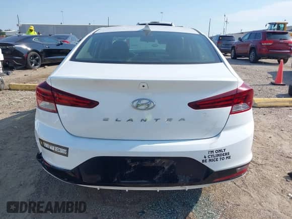 2019 Hyundai Elantra Limited with VIN 5NPD84LFXKH458488, listed as a IAAI auction lot 43169688 with 90,853 mi miles and . Bid and sale history available at DreamBid. Image 16.
