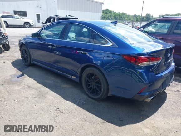 2018 Hyundai Sonata SEL with VIN 5NPE34AF0JH709037, listed as a IAAI auction lot 42516338 with 90,257 mi miles and . Bid and sale history available at DreamBid. Image 3.