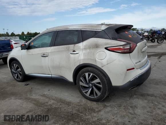 2015 Nissan Murano Platinum with VIN 5N1AZ2MHXFN261181, listed as a Copart auction lot 85744925 with Not provided miles and Clean title. Bid and sale history available at DreamBid. Image 2.