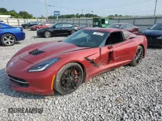 2014 Chevrolet Corvette Z51 3LT with VIN 1G1YL2D7XE5102034, listed as a Copart auction lot 59333505 with 134,688 mi miles and Salvage title. Bid and sale history available at DreamBid. Image 1.