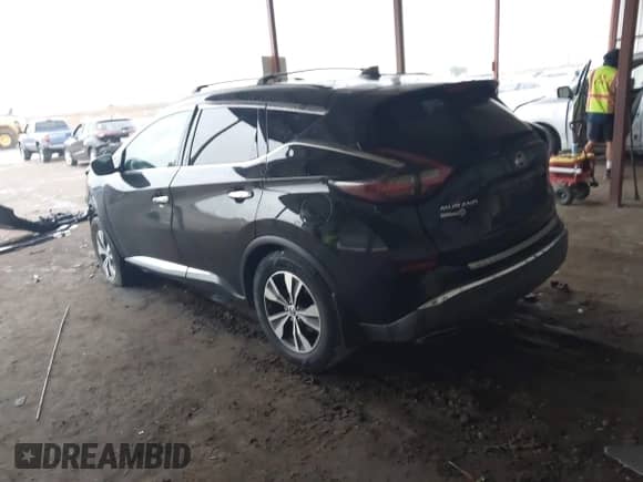 2019 Nissan Murano SL with VIN 5N1AZ2MJ5KN129152, listed as a IAAI auction lot 42156448 with 108,316 mi miles and . Bid and sale history available at DreamBid. Image 3.