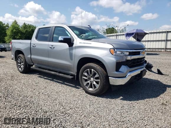 2025 Chevrolet Silverado 1500 with VIN 3GCPKKEK4SG306616, listed as a Copart auction lot 62552835 with 717 mi miles and Salvage title. Bid and sale history available at DreamBid. Image 4.