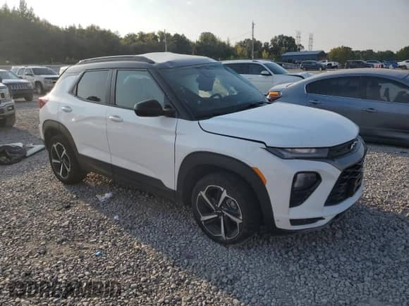 2023 Chevrolet TrailBlazer RS with VIN KL79MUSL0PB151474, listed as a Copart auction lot 80124865 with 40,150 mi miles and Salvage title. Bid and sale history available at DreamBid. Image 4.