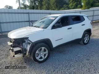 2023 Jeep Compass Sport with VIN 3C4NJDANXPT521809, listed as a Copart auction lot 66472665 with 43,212 mi miles and Salvage title. Bid and sale history available at DreamBid. Image 1.