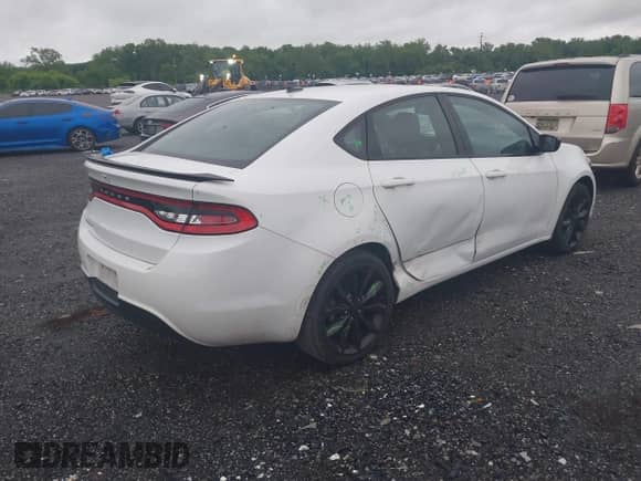 2016 Dodge Dart SXT Sport Blacktop with VIN 1C3CDFFA7GD791252, listed as a IAAI auction lot 42325019 with 80,197 mi miles and . Bid and sale history available at DreamBid. Image 4.