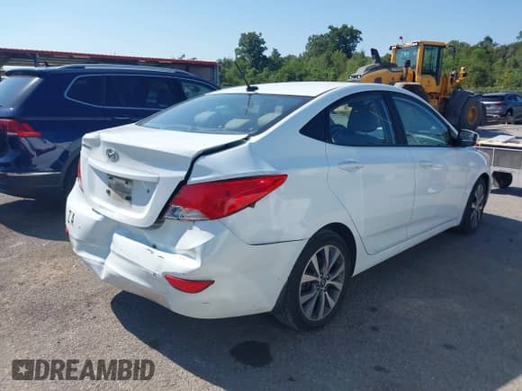 2016 Hyundai Accent SE with VIN KMHCU4AE0GU049958, listed as a IAAI auction lot 43402152 with 151,299 mi miles and . Bid and sale history available at DreamBid. Image 4.