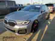 2023 BMW 5 Series 530i with VIN WBA53BH03PWY06061, listed as a Copart auction lot 68191595 with 25,672 mi miles and Salvage title. Bid and sale history available at DreamBid. Image 1.