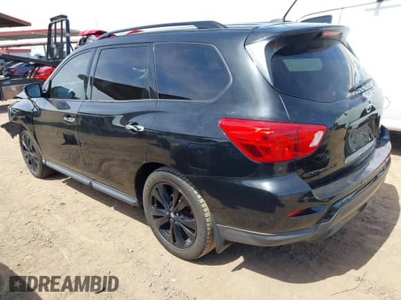 2018 Nissan Pathfinder S with VIN 5N1DR2MN7JC647693, listed as a IAAI auction lot 42150728 with 155,503 mi miles and . Bid and sale history available at DreamBid. Image 3.