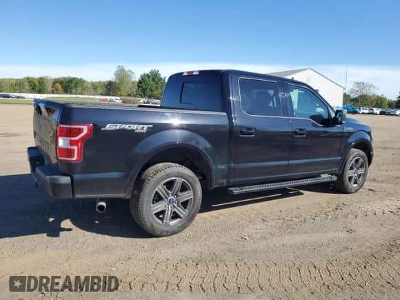 2020 Ford F-150 XL with VIN 1FTEW1E57LFC19988, listed as a Copart auction lot 81844415 with 79,749 mi miles and Salvage title. Bid and sale history available at DreamBid. Image 3.