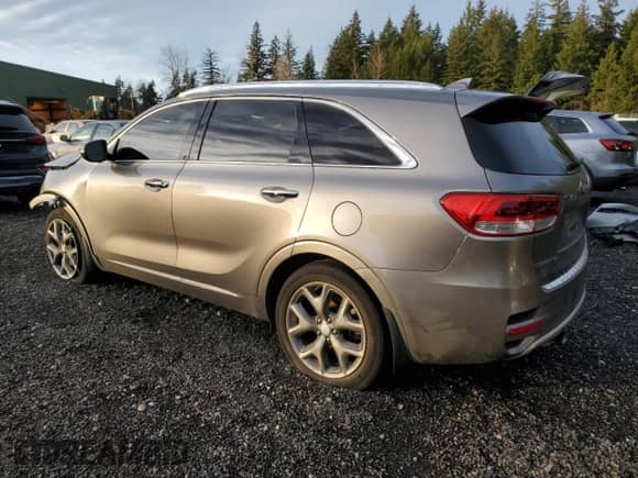 2016 Kia Sorento SXL with VIN 5XYPKDA16GG001293, listed as a Copart auction lot 85128944 with 121,180 mi miles and Salvage title. Bid and sale history available at DreamBid. Image 2.