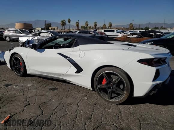2021 Chevrolet Corvette 1LT with VIN 1G1YA3D41M5120678, listed as a Copart auction lot 81943624 with Not provided miles and Salvage title. Bid and sale history available at DreamBid. Image 2.