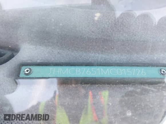 1991 Honda Accord LX z VIN JHMCB7651MC015726, wystawiony jako IAAI lot #41843620 z przebiegiem 55 563 mil mil oraz . Historia ofert i sprzedaży dostępna na DreamBid. Obrazek 9.