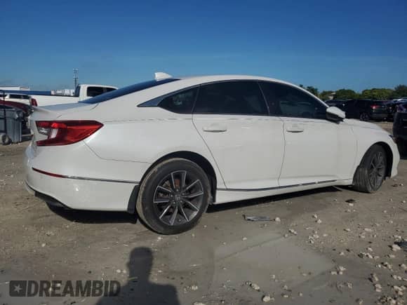 2021 Honda Accord EX-L с VIN 1HGCV1F59MA008073, выставлен на аукционе Copart как лот 84367585 с пробегом Не указан миль и Списание • Salvage title. История ставок и продаж доступна на DreamBid. Изображение 3.