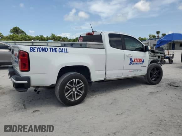 2020 Chevrolet Colorado 2WD Work Truck with VIN 1GCHSBEA1L1246581, listed as a Copart auction lot 60118785 with 78,322 mi miles and Salvage title. Bid and sale history available at DreamBid. Image 3.