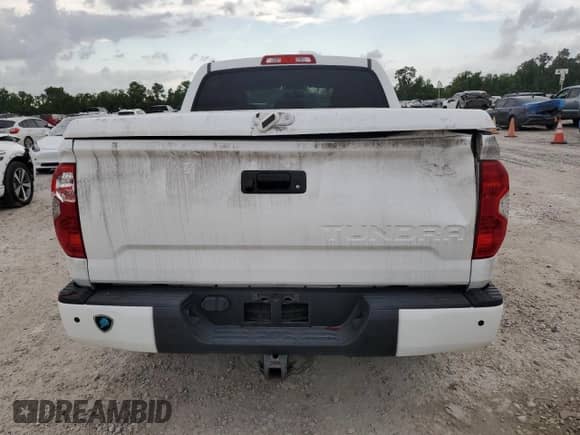 2016 Toyota Tundra Platinum with VIN 5TFGW5F12GX198415, listed as a Copart auction lot 54560715 with 28,678 mi miles and Clean title. Bid and sale history available at DreamBid. Image 6.