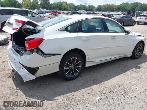 2021 Honda Accord EX-L with VIN 1HGCV1F57MA022974, listed as a IAAI auction lot 42977160 with 42,999 mi miles and . Bid and sale history available at DreamBid. Image 4.