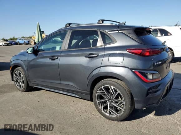 2022 Hyundai Kona N Line with VIN KM8K33A30NU792320, listed as a Copart auction lot 71723485 with 51,839 mi miles and Salvage title. Bid and sale history available at DreamBid. Image 2.