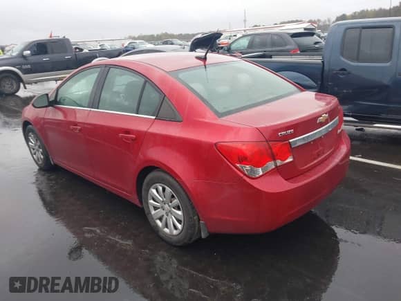 2011 Chevrolet Cruze 1LT with VIN 1G1PF5S91B7293223, listed as a IAAI auction lot 43559427 with 91,873 mi miles and . Bid and sale history available at DreamBid. Image 3.