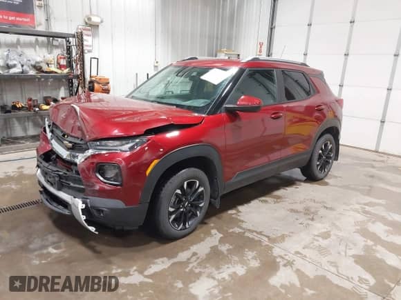 2022 Chevrolet TrailBlazer LT with VIN KL79MRSL2NB019570, listed as a IAAI auction lot 43411348 with 53,719 mi miles and . Bid and sale history available at DreamBid. Image 2.