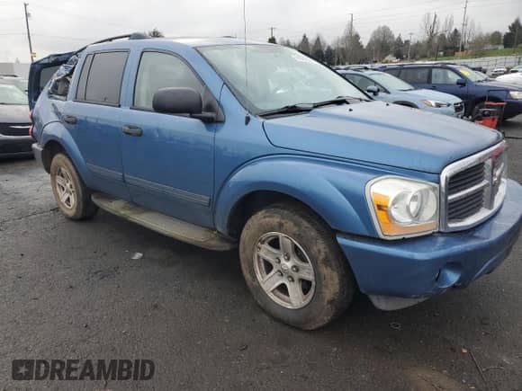 2005 Dodge Durango SLT with VIN 1D4HD48D25F532329, listed as a Copart auction lot 44386305 with 149,100 mi miles and Salvage title. Bid and sale history available at DreamBid. Image 4.