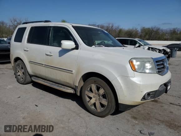 2012 Honda Pilot Touring with VIN 5FNYF3H91CB009155, listed as a Copart auction lot 50989145 with 163,996 mi miles and Salvage title. Bid and sale history available at DreamBid. Image 4.