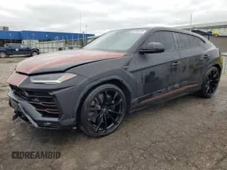 2022 Lamborghini Urus с VIN ZPBUA1ZL8NLA17628, выставлен на аукционе Copart как лот 55745125 с пробегом 31 007 миль миль и Списание • Salvage title. История ставок и продаж доступна на DreamBid. Изображение 1.