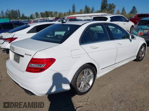 2013 Mercedes-Benz C 300 Sport with VIN WDDGF8AB3DR283934, listed as a IAAI auction lot 43436650 with 125,221 mi miles and . Bid and sale history available at DreamBid. Image 4.