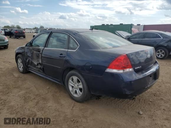 2012 Chevrolet Impala LS Fleet with VIN 2G1WF5E38C1229570, listed as a Copart auction lot 82259475 with 122,511 mi miles and Salvage title. Bid and sale history available at DreamBid. Image 2.