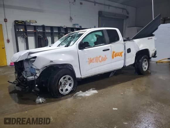 2021 Chevrolet Colorado 4WD Work Truck with VIN 1GCHTBEN5M1172244, listed as a Copart auction lot 46610325 with Not provided miles and Salvage title. Bid and sale history available at DreamBid. Image 1.