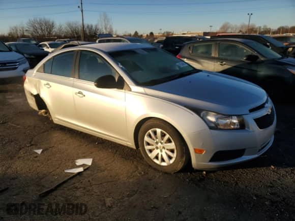 2011 Chevrolet Cruze LS with VIN 1G1PC5SH8B7292554, listed as a Copart auction lot 66111285 with 92,386 mi miles and Non repairable. Bid and sale history available at DreamBid. Image 4.