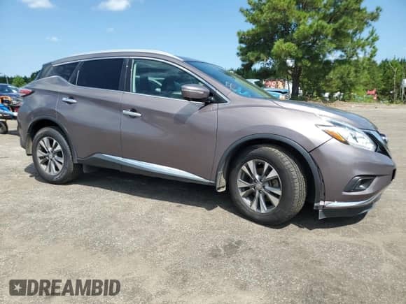 2015 Nissan Murano SL z VIN 5N1AZ2MGXFN201635, wystawiony jako Copart lot #69702845 z przebiegiem 87 324 mil mil oraz Szkoda całkowita • Salvage title. Historia ofert i sprzedaży dostępna na DreamBid. Obrazek 4.