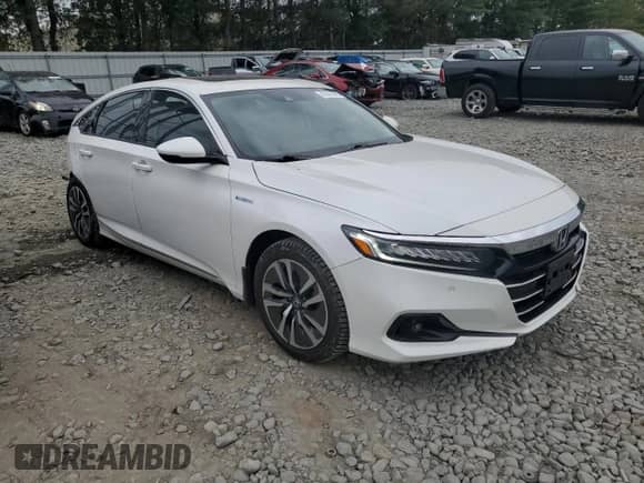 2022 Honda Accord EX-L with VIN 1HGCV3F50NA024966, listed as a Copart auction lot 81451975 with 40,895 mi miles and Salvage title. Bid and sale history available at DreamBid. Image 4.