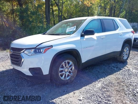 2021 Chevrolet Traverse LS with VIN 1GNEVFKWXMJ200385, listed as a IAAI auction lot 43332024 with 43,118 mi miles and . Bid and sale history available at DreamBid. Image 16.