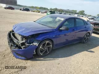 2022 Hyundai Elantra N Line с VIN KMHLR4AF4NU359313, выставлен на аукционе Copart как лот 80290675 с пробегом 65 678 миль миль и Списание • Salvage title. История ставок и продаж доступна на DreamBid. Изображение 1.