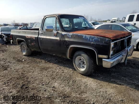 1982 Chevrolet Silverado 1500 с VIN 1GCDC14H6CF384785, выставлен на аукционе Copart как лот 45426465 с пробегом 80 489 миль миль и Чистый • Clean title. История ставок и продаж доступна на DreamBid. Изображение 4.