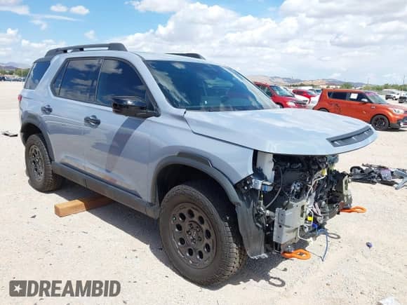 2026 Honda Passport TrailSport Elite с VIN 5FNYF9H84TB009595, выставлен на аукционе IAAI как лот 42976633 с пробегом Не указан миль и . История ставок и продаж доступна на DreamBid. Изображение 1.