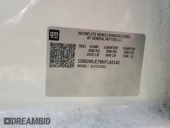 2022 Chevrolet Silverado 2500HD Work Truck с VIN 1GB2WLE75NF142142, выставлен на аукционе Copart как лот 71936825 с пробегом 62 921 миль миль и Списание • Salvage title. История ставок и продаж доступна на DreamBid. Изображение 12.