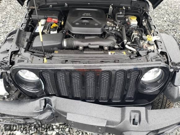 2021 Jeep Wrangler Unlimited Sahara с VIN 1C4HJXENXMW668498, выставлен на аукционе Copart как лот 57289685 с пробегом 32 827 миль миль и Списание • Salvage title. История ставок и продаж доступна на DreamBid. Изображение 12.