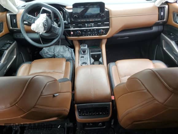 2023 Nissan Pathfinder Platinum with VIN 5N1DR3DK8PC227994, listed as a Copart auction lot 63226185 with 56,743 mi miles and Salvage title. Bid and sale history available at DreamBid. Image 8.