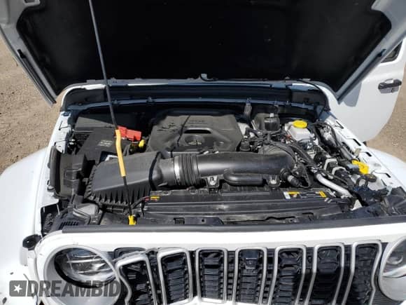 2024 Jeep Wrangler Sahara с VIN 1C4PJXEN7RW297948, выставлен на аукционе Copart как лот 54656795 с пробегом 12 292 миль миль и Списание • Salvage title. История ставок и продаж доступна на DreamBid. Изображение 12.