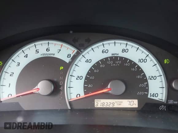 2008 Toyota Camry LE with VIN 4T1BE46K18U221309, listed as a IAAI auction lot 43392267 with 318,329 mi miles and . Bid and sale history available at DreamBid. Image 7.