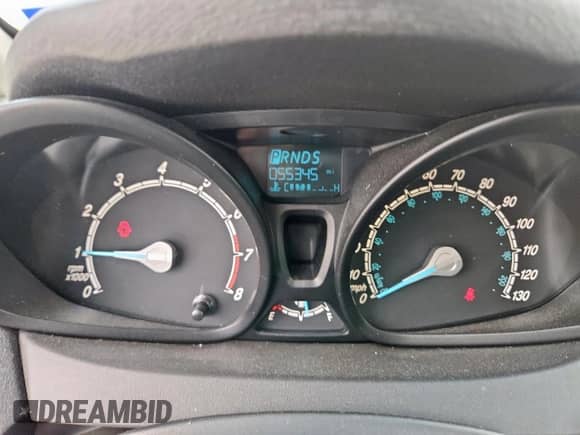 2017 Ford Fiesta S with VIN 3FADP4AJXHM153107, listed as a Copart auction lot 85332095 with 55,345 mi miles and Salvage title. Bid and sale history available at DreamBid. Image 9.