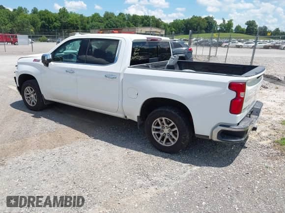 2021 Chevrolet Silverado 1500 LTZ with VIN 1GCUYGEDXMZ142890, listed as a IAAI auction lot 42647869 with 88,038 mi miles and . Bid and sale history available at DreamBid. Image 3.