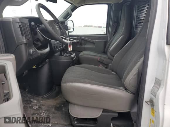 2020 Chevrolet Express Cargo with VIN 1GCWGAFG0L1181244, listed as a Copart auction lot 44320155 with 110,293 mi miles and Salvage title. Bid and sale history available at DreamBid. Image 7.