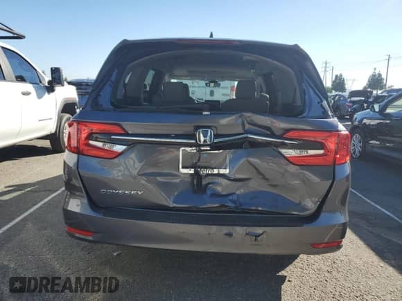 2024 Honda Odyssey EX-L with VIN 5FNRL6H64RB069069, listed as a Copart auction lot 87076955 with 15,204 mi miles and Salvage title. Bid and sale history available at DreamBid. Image 6.