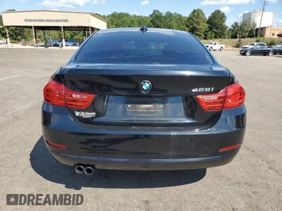 2016 BMW 4 Series 428i with VIN WBA4A9C54GG508206, listed as a Copart auction lot 71708575 with 123,088 mi miles and Salvage title. Bid and sale history available at DreamBid. Image 6.