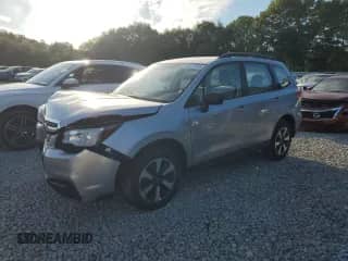 2018 Subaru Forester z VIN JF2SJABCXJH547980, wystawiony jako Copart lot #84173155 z przebiegiem 50 617 mil mil oraz Szkoda całkowita • Salvage title. Historia ofert i sprzedaży dostępna na DreamBid. Obrazek 1.