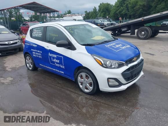 2020 Chevrolet Spark LS with VIN KL8CB6SAXLC425253, listed as a IAAI auction lot 42845664 with 81,106 mi miles and . Bid and sale history available at DreamBid. Image 1.