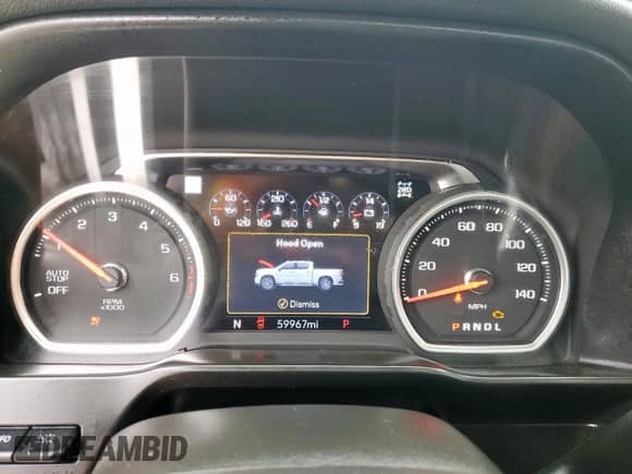 2021 Chevrolet Silverado 1500 High Country with VIN 1GCUYHEL0MZ287191, listed as a Copart auction lot 60449305 with 59,967 mi miles and Clean title. Bid and sale history available at DreamBid. Image 9.