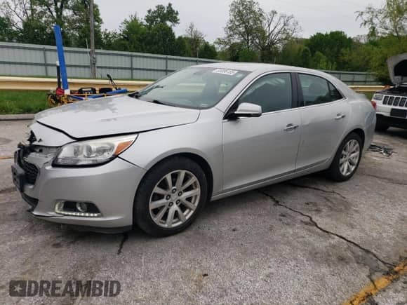 2014 Chevrolet Malibu LTZ with VIN 1G11H5SL2EF152389, listed as a Copart auction lot 55096155 with 48,961 mi miles and Salvage title. Bid and sale history available at DreamBid. Image 1.